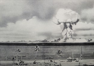 Atomic bomb at Bikini Atoll in Micronesia