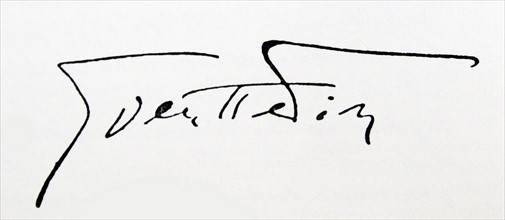Signature of Sven Hedin