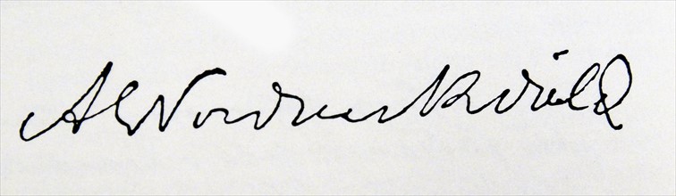 Signature of Adolf Erik Nordenskiöld
