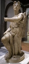 Statue of a kneeling angel possibly by Silvio Cosini
