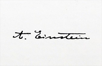 Signature of Albert Einstein