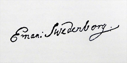 Signature of Emanuel Swedenborg