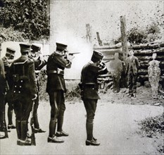 Luis Segura Vilchis facing a Mexican firing squad