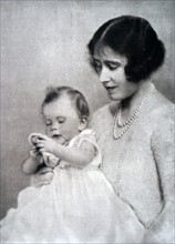 Queen Elizabeth The Queen Mother with Princess Elizabeth