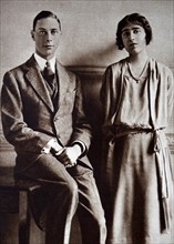 Prince Albert and Lady Elizabeth Bowes-Lyon