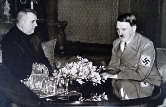 Jozef Tiso with Adolf Hitler