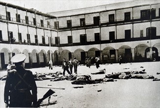 spanish Republicans killed during the opening stages of the Spanish Civil War. 1936