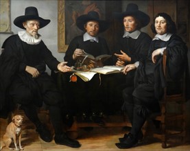 Four Officers of the Amsterdam Coopers' and Wine-Rackers' by Gerbrand van den Eeckhout