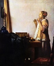 The Pearl Necklace' by Johannes Vermeer