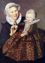A Little Girl with Her Nurse' by Frans Hals