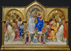 The Coronation of the Virgin with Adoring Saints' by Lorenzo Monaco