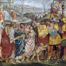 Coriolanus persuaded by his Family to spare Rome' by Luca Signorelli