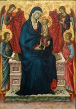 The Virgin and Child with Saints Dominic and Aurea' by Duccio di Buoninsegna