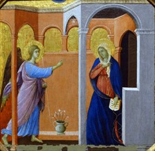 The Annunciation' by Duccio di Buoninsegna