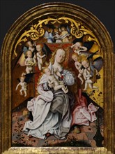 The Virgin and Child with Musical Angels' by  Master of the Saint Bartholomew Altarpiece