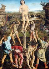 The Martyrdom of Saint Sebastian' by Antonio del Pollaiolo and Piero del Pollaiolo