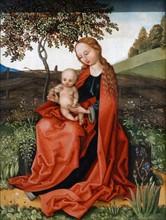 The Virgin and Child in the Garden' in the style of Martin Schongauer