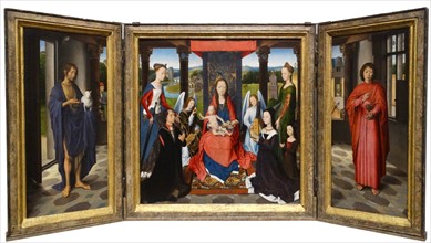Triptych 'Virgin and Child' by Hans Memling