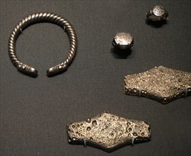 Silver jewellery and pendants from the Kiev Hoard
