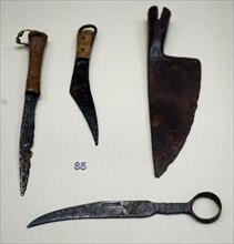 Collection of knives from the 1st Century AD