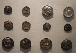 Collection of Parthian coins