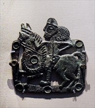 Bronze belt buckle from the Parthian period