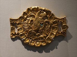 Gold belt buckle from the Parthian period