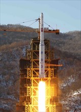 Launch of the Unha-3 carrier rocket