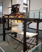 A Hand Loom with Jacquard Machine