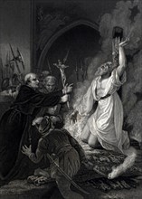 Print depicting the Martyrdom of Archbishop Thomas Cranmer