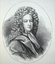 Engraved portrait of Daniel Defoe