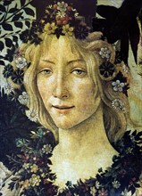 Detail from the painting 'Primavera' by Sandro Botticelli
