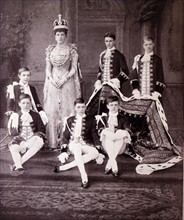 Photograph of Alexandra of Denmark on her coronation day
