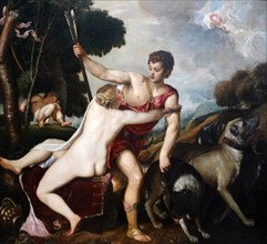 Venus and Adonis' by Titian