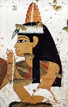 Egyptian tomb wall painting