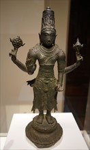 Bronze statue of the God Vishnu
