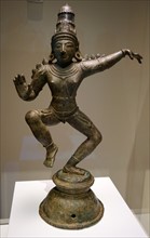 Bronze statue of the God Krishna