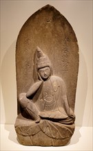 Funerary stele devoted to Bodhisattva Cintamanicakra Avalokitesvara