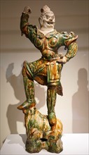 Ceramic statue of lokapala