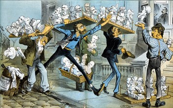 Crowding the cabinet-making business by Joseph Ferdinand Keppler
