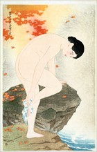 Yu no ka; The fragrance of a bath.by Shinsui Ito, 1898-1972, Japanese artist 1930.