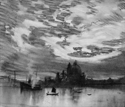 Steamer leaving Venice 1905.