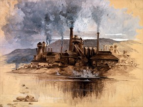 Bethlehem Steel Works 1881. by Joseph Pennell