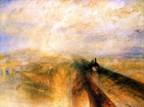 Rain, Steam, and Speed (The Great Western Railway) 1844, by Joseph Mallord William Turner.
