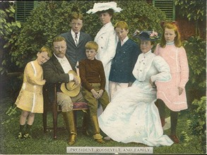 Theodore Roosevelt with his Family circa 1906