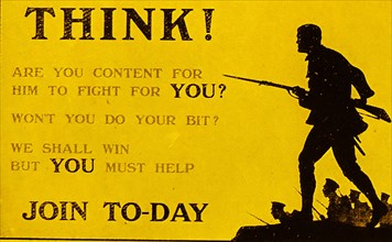 World War I Propaganda Poster.
