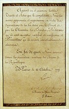 Ratification du Traité de Versailles le 13 octobre 1919