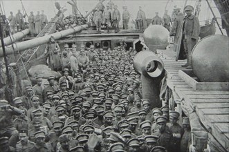 Portuguese forces departing for the world war battlefields.