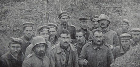 German prisoners of war captured west of the town of Reims.