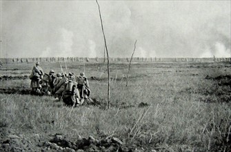 Battalion approaching the front.